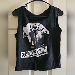 'Self Destruct' punk band tee